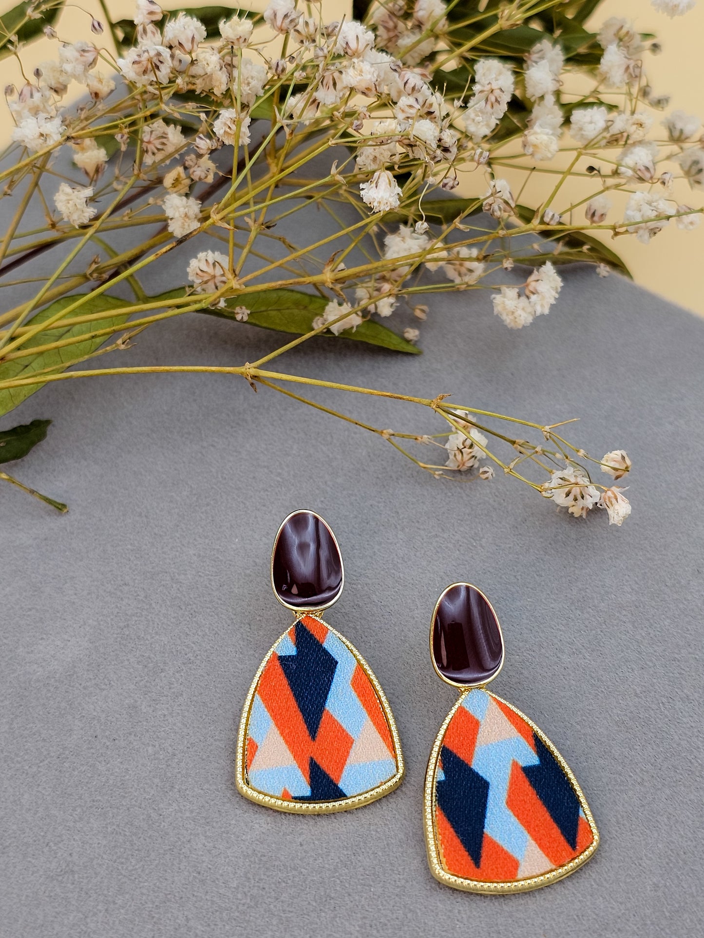 Electric Drape Drop Earrings