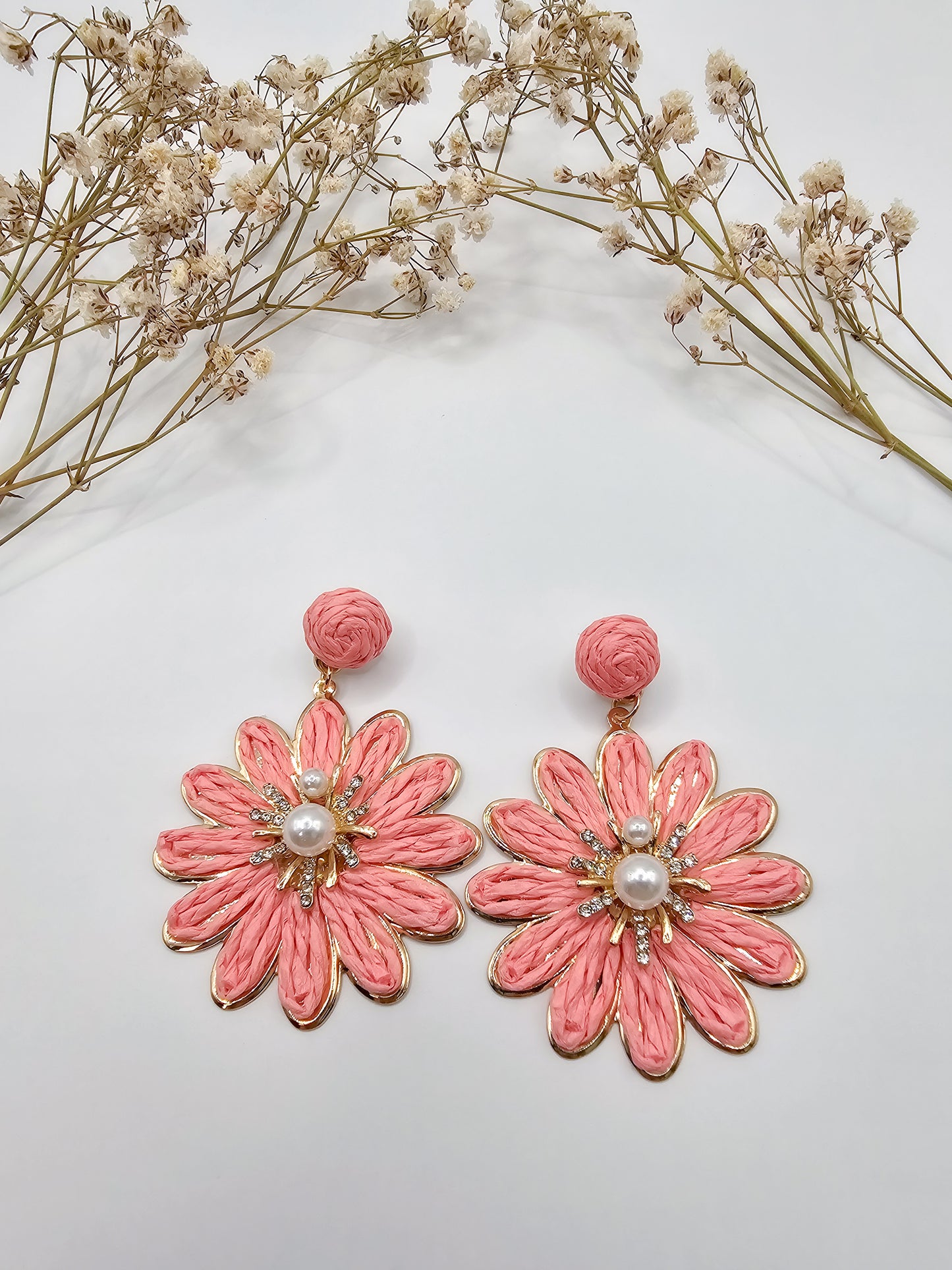 Bohemian Beach Floral Drop Earrings