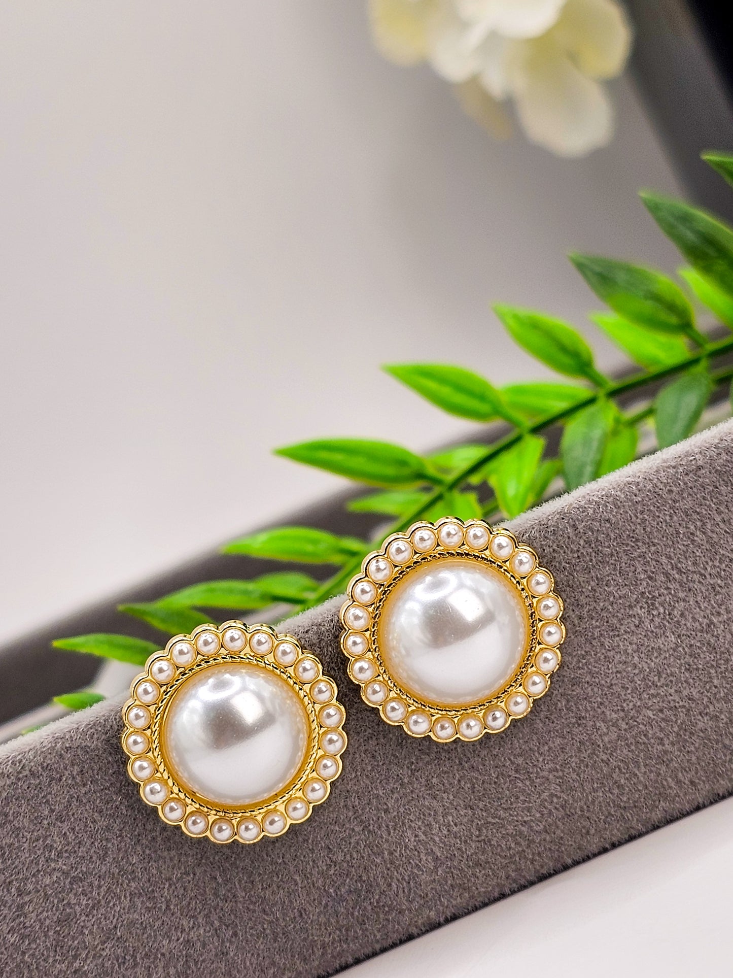 Vintage Luxe Legacy Pearl Studs