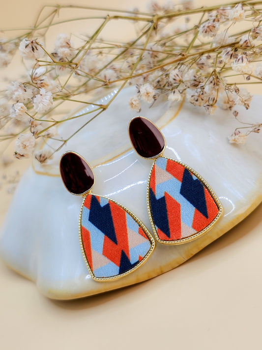 Electric Drape Drop Earrings