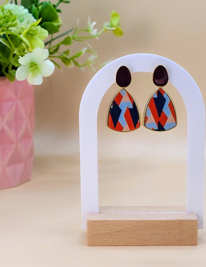 Electric Drape Drop Earrings