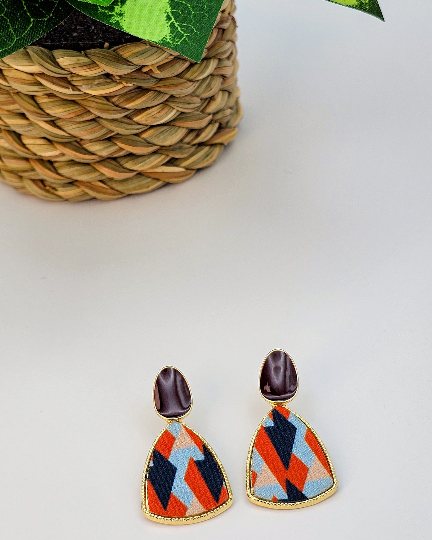 Electric Drape Drop Earrings